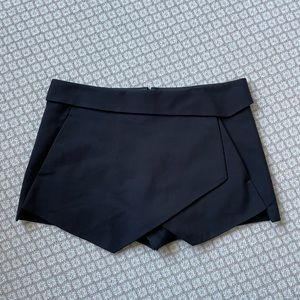 Zara Black Wrap Skort